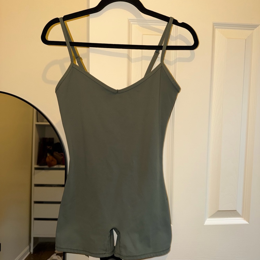 We Wore What Onesies Olive Green Sleeveless